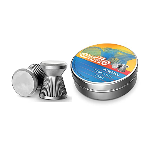 Haendler & Natermann H&N Excite Plinking Wadcutter Airgun Pellets .22 Caliber / 12.96 Grains (250 Count), Multicolor, PY-P-1180