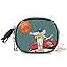 ALAZA PU Leather Small Crossbody Bag Purse Wallet Pop Art Retro Astronaut Space Cartoon Cell Phone Bags with Adjustable Chain Strap & Multi Pocket