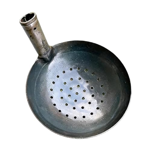 Pelle À Boue en Métal - Outil De Nettoyage De Fosse Septique | Louche D'extérieur pour Eaux Usées Et Boues | ÉCumoir Robuste pour Ferme, Gouttières Et Drainage, Modèle avec Ou sans Trous