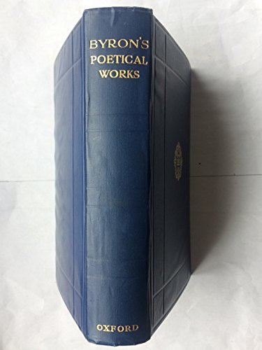 Byrons Poetical Works B003YD2GRA Book Cover