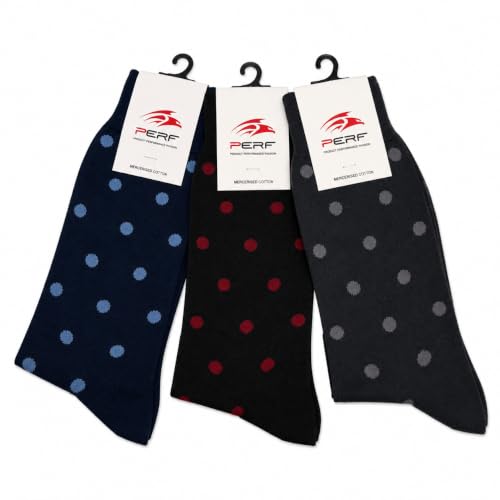 Image of PERF Full-Length Socks | Breathable Fabric | Stretch Comfort | Reinforced Welt | Long-Lasting Wear | Ideal for Work & Daily Use