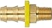 Tompkins 4312-10-08 Push-On Hose Barb Fitting, Push-On Barb to Male Pipe, 5/8" x 1/2-14", Brass