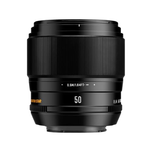 Brightin Star AF 50mm F1.4 ����a MF �P�œ_�����Y �\�j�[ E�}�E���g�ɑΉ� APS-C �~���[���X�p �\�j�[ �J���� A7/II/III/IV/SIII/C/RIII/RIV A6400 A6600 A6100 A6000 