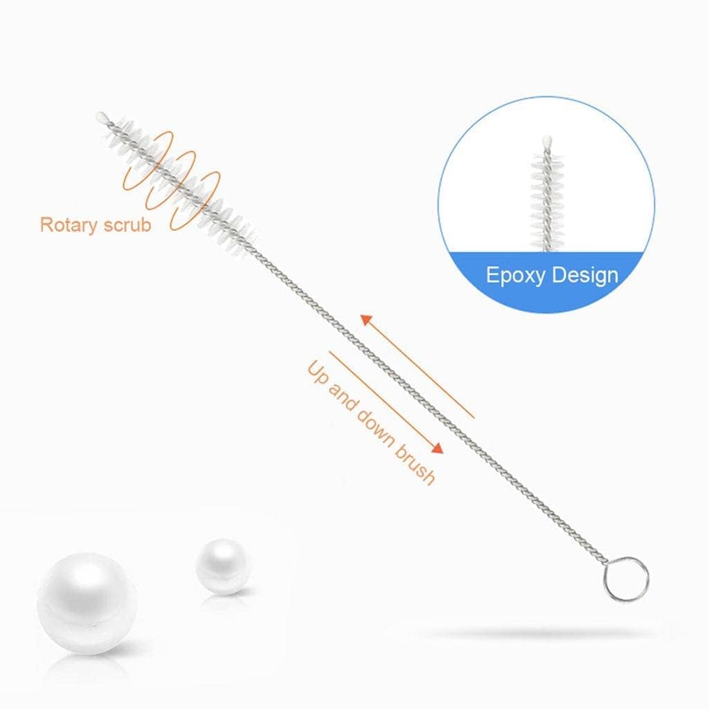 RRJ 5 Pcs Baby Milk Bottle Nipple Straw Brush Sponge Nylon Cleaning Brush Cleaner Bottle Set Cleaning Brush Kit 5 in 1 Kit (Assorted Random Multi Color, 5 Pcs Set) 3