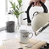 Mr. Coffee Clarefield 2.4 Qt Whistling Tea Kettle – Linen White Stovetop Water Kettle with Lid, Heat-Resistant Nylon Handle and Knob, Stainless Steel Trim #2