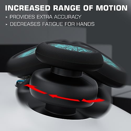 Image of PlayRealm NO FALLING OFF Thumbstick Extender & Silicone Grip Cover 2 Sets for Xbox Series X /S & Xbox One S /X Controller(CthulhuII Green)