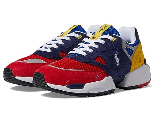 Image of POLO RALPH LAUREN Suede Leather Mesh-Polo Jgr Pp-Sneakers-Low Top Lace