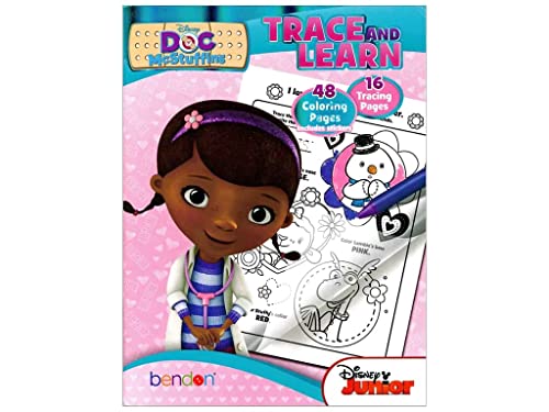 Disney Doc Mcstuffins Trace and Learn 48 Coloring Pages and 16 Tracing Pages