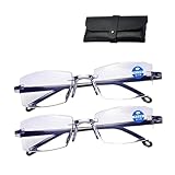 Autofokus Brille mit Selbsteinstellung, Brille Die Sich Automatisch Der Sehstärke Anpasst, Intelligente Zoom 𝐁rille Automatische Fokuseinstellung Von Nah Und Fern for Männer und Frauen (2 PCS)