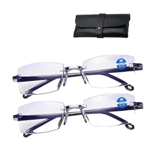 Autofokus Brille mit Selbsteinstellung Brille Die Sich Automatisch Der Sehstärke Anpasst Intelligente Zoom rille Automatische Fokuseinstellung Von Nah Und Fern for Männer und Frauen (2 PCS)