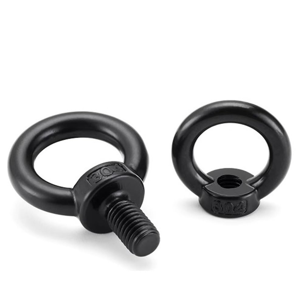 Golfari di sollevamento con rivestimento Dacromet nero in acciaio inossidabile 304(Ring Bolts ONLY)