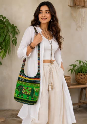 Image of SUVASANA Large Sling Shoulder Bag for Men Women Casual Comfortable Everyday Purse Travel Women's Cross-body Bags