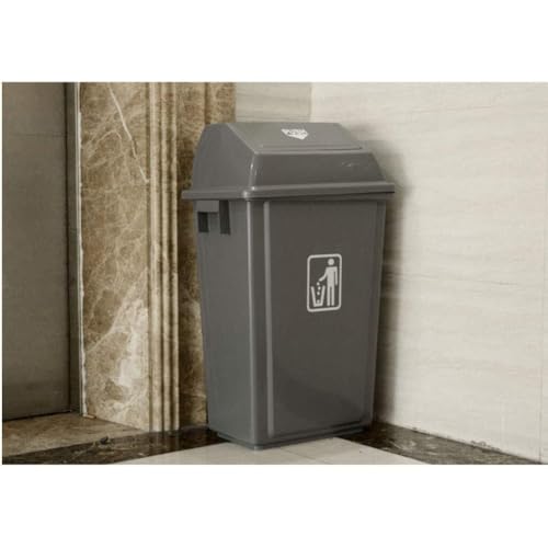 Caneca de basura de plástico 42L con tapa separable miniatura 7