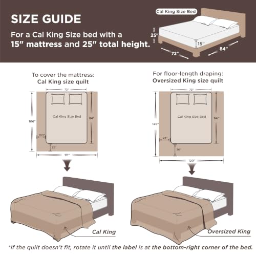 Image of Bedsure California King Quilts - Lightweight Bedspreads Cal King Size with Basket Weave Pattern, Soft Quilt Bedding Set, Taupe Comforter Set Coverlet for All Seasons with 2 Pillow Shams (111 inch x 106 inch)