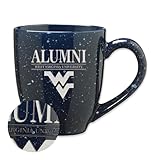 Rico Industries NCAA West Virginia Mountaineers Alumni 16 oz Team Color Laser Engraved Ceramic Coffee Mug
