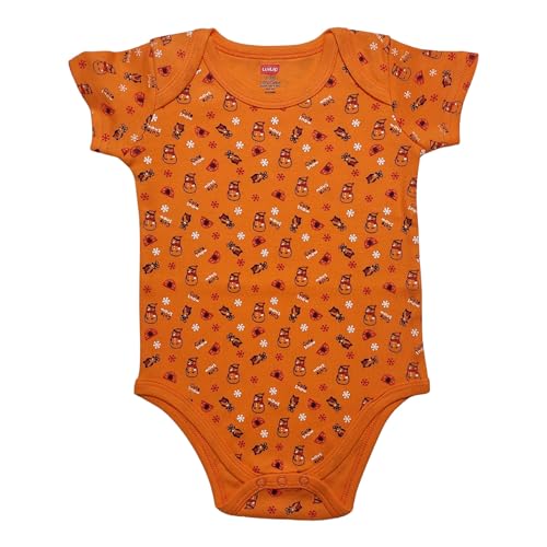 Image of LuvLap Baby Boys & Girls 100% Cotton Half Sleeve Romper /Bodysuit, Pack Of 3