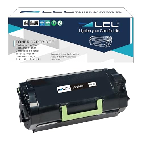 LCL Compatible Toner Cartridge Replacement for Lexmark 24B6020 35000 Pages XM7155 XM7155X XM7163 XM7163X XM7170 XM7170X (1-Pack Black)