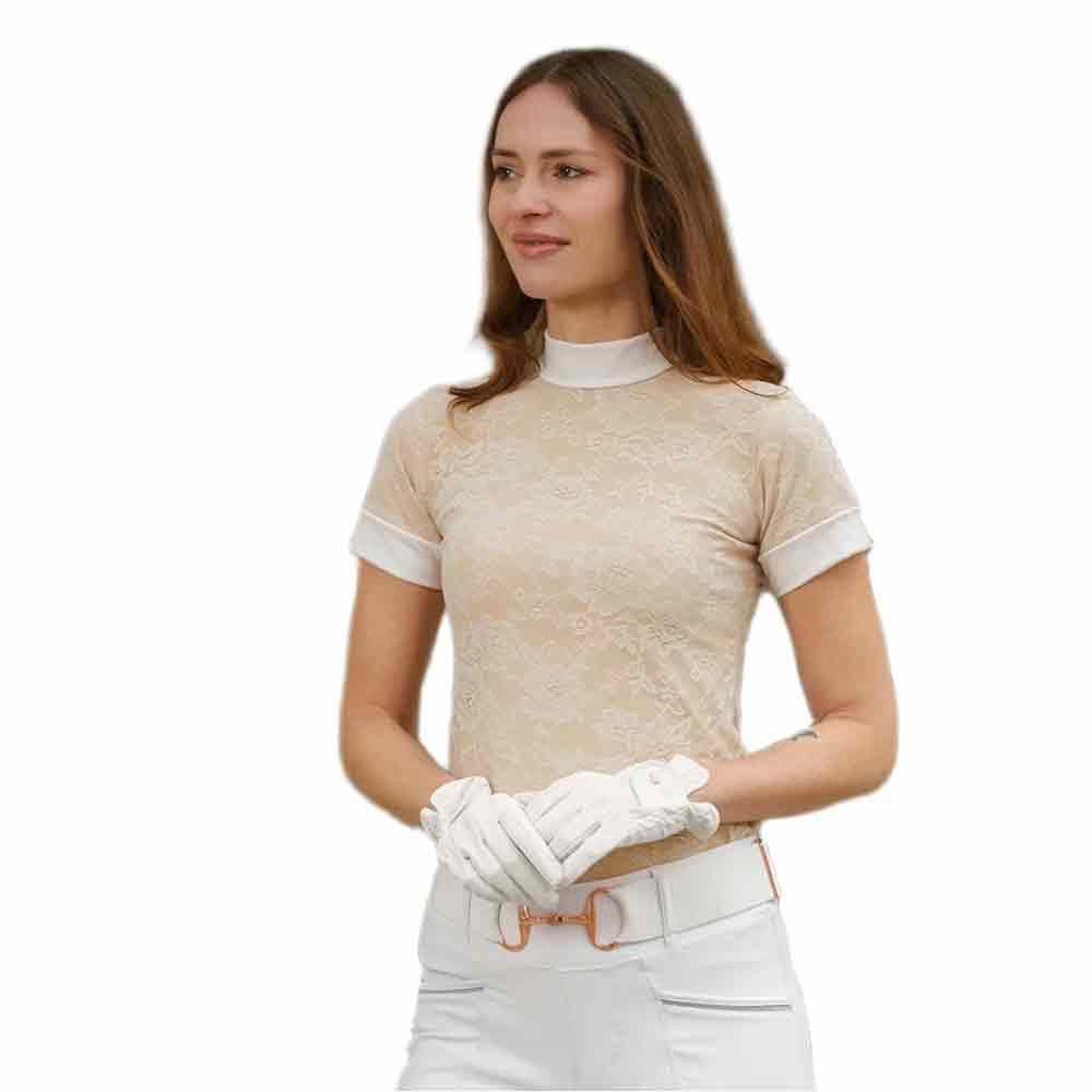 CAVALLIERA Pure Lace Woman Short Sleeve T-Shirt S