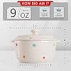 AVLA 4 Pack Porcelain Ramekins, 9 OZ Mini Casserole Bowl with Lid and Handle, Ceramic Souffle Soup Creme Brulee Bowls, Oven Safe, Mini Casserole Dish (Polka Dot, Assorted Color) #1