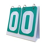 ECOMISTIQ® Sports Scoreboard 2 Digit Flip Number Score Board for Competition Basketball Green|Sporting Goods |Other Sporting Goods