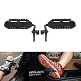 SXMA Foot Pegs Solid Steel Black Foot Rest Kick Panel, Front Foot Pegs Foot Rest for 2007-2017Jeep W