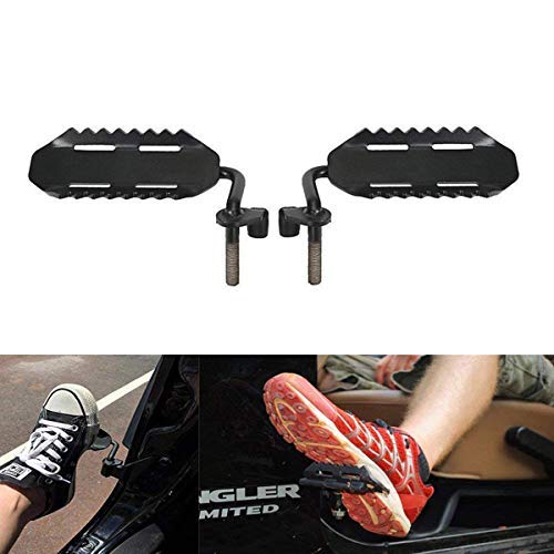 Sxma Foot Pegs Solid Steel Black Foot Rest Kick Panel, Front Foot Pegs Foot Rest For 2007-2017Jeep Wrangler Jk & Unlimited #TOP11