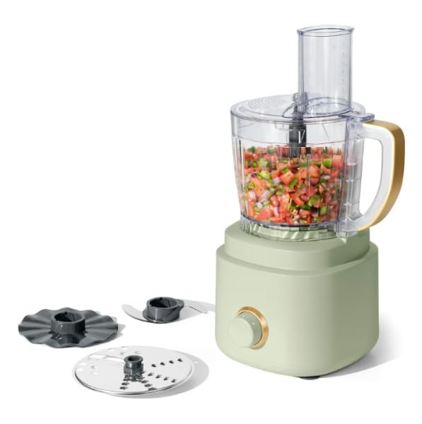 10-Cup Food Processor, 500-Watt Motor, Variable Speed Control, 3-Inch Feed Tube (Green)
