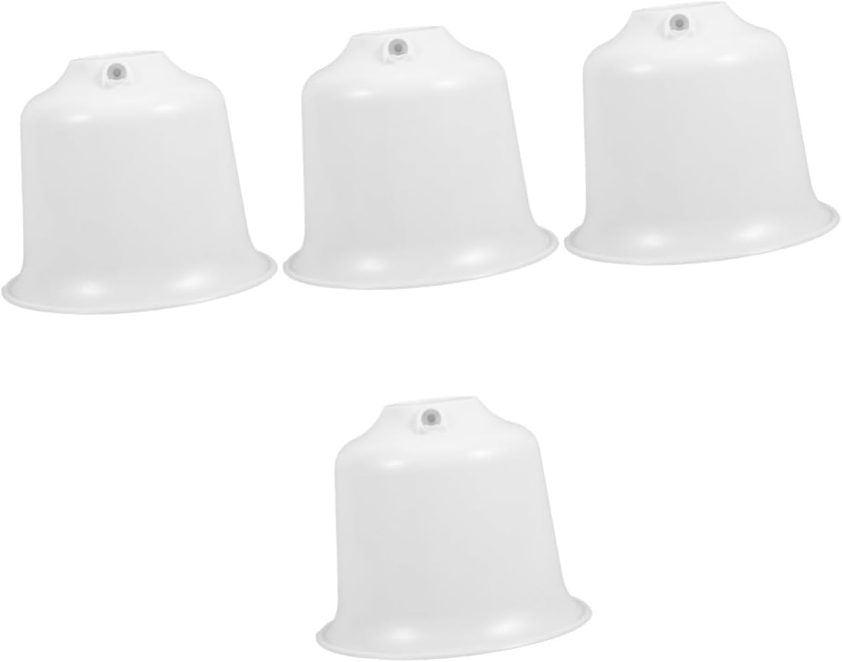 4pcs Ceiling Fan Canopy Dust Cover Small for Indoor Fans Easy Installation Protective for Corridors Restaurants and Living Rooms