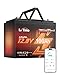 LiTime 12V 100Ah LiFePO4 Self Heating Battery (Group 24), 12 Volt Bluetooth RV Lithium Batteries, Max.15000 Deep Cycles, 2 Heating Mode, Built-in 100A BMS for Camper, Trailer, Trolling Motors