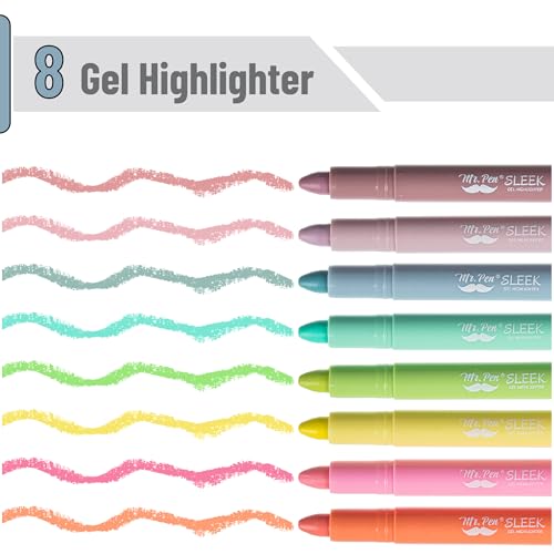 Image of Mr. Pen- Gel Highlighters, 16 Pack Assorted Colors, No Bleed, Bible Markers