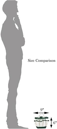 Miniatura 3 de HOMEGARDEN Bolsa multibolsillo con asas    8 bolsillos espaciosos  Ideal para jóvenes entusiastas del jardín  6 x 9 pulgadas (6.0 x 9.0 in)  Fomenta