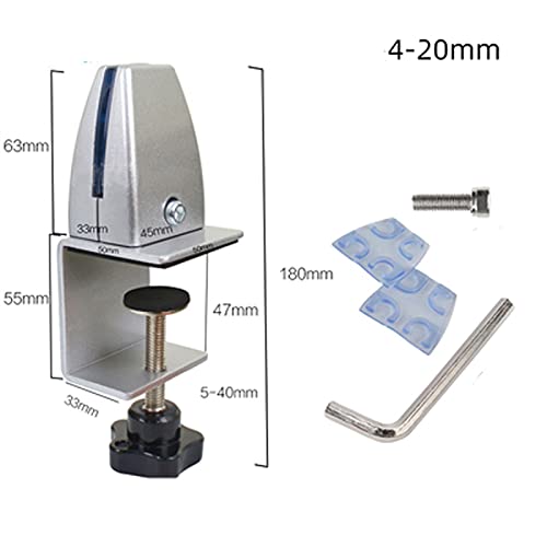 Pince de fixation de cloison de partage réglable et stable noire x2 - 3