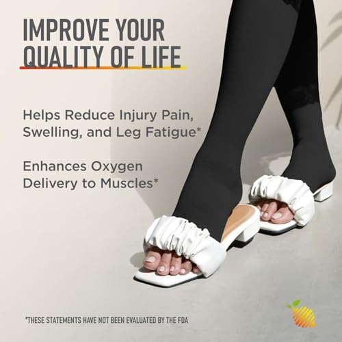 Meias de compressão com zíper 20-30 mmHg bico aberto com proteção de zíper para pele - Meias de comp