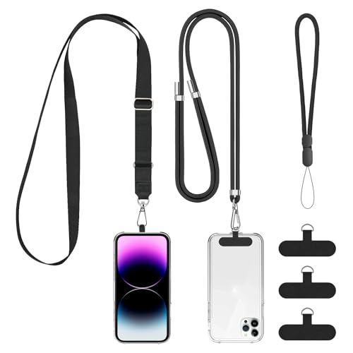 Python Trend One Cell Phone Lanyard Universal for iPhone Phone Full Case, Crossbody Cellphone Lanyards, Around Neck Necklace Sling, Cross Body Shoulder Strap, Anti-Theft, Hands Free (3 in 1)