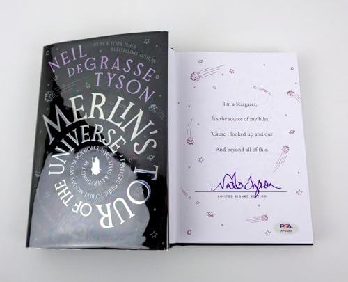 Merlin's Tour Of The Universe Signed Book COA B
