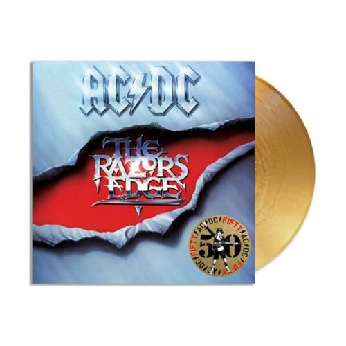 AC/DC - The Razors Edge 50th Anniversary Exclusive Limited Edition Gold Color Vinyl Rock LP Record - Vinyl release thumbnail