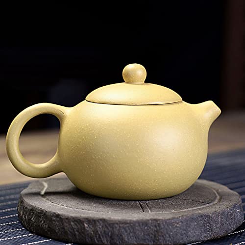 Teapot 220ml Chinese Zisha Clay Yellow Xishi Pots Huangduan Ball Filter Infuser for Loose Tea (Middle Capacity) - Image 2