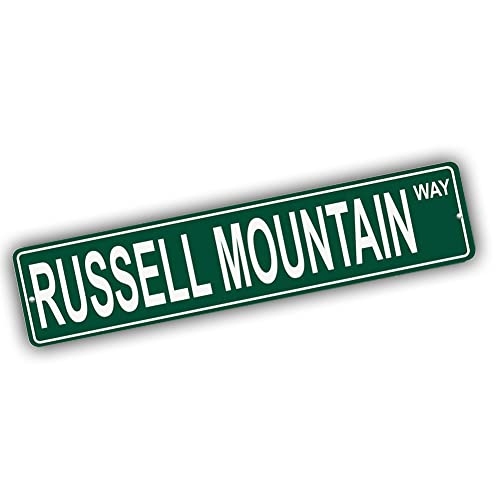 Brotherhood Aluminum Street Sign for Russell Mountain - Massachusetts