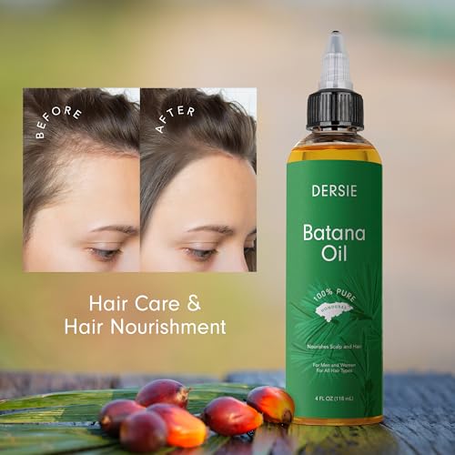 Image of Dersie (Pack of 2) Batana Oil: Organic Batana Oil from Honduras - 100% Pure & Natural - 4 fl oz Per Bottle