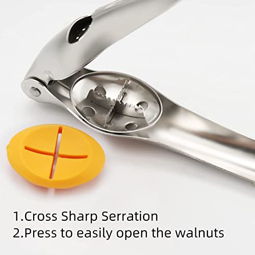 Chestnut Opener, TJ POP Stainless Steel Chestnut Cracker, Multifunctional Walnut Opener Kitchen Tool - Image 5