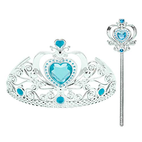 VGOFUN Girl Princess Dress up Shoes Role Play Shoes for Little Girls Toddler Age 3-6 (Blue)