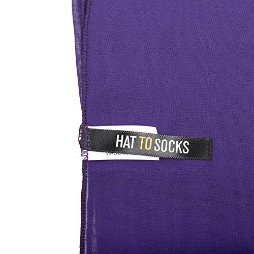 Hat To Socks Chiffon Scarf Sheer Wrap for Women Pack of 3 (Purple)3