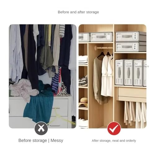 Organisateur de drap pliables premium | Boîte tissu pour vêtements de lit