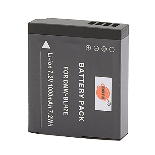 DMW-BLH7E BLH7 BLH7PP (2 pezzi) Batteria di ricambio ricaricabile e doppio caricatore compatibile con Panasonic Lumix DMC-GM1 DMC-GM5 DMC-GF7K DMC-LX10 DMC-LX15 fotocamera digitale ecc.