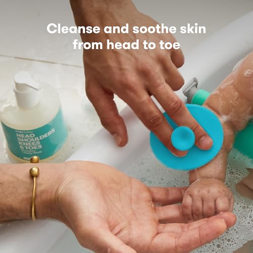Frida Baby DermaFrida The SkinSoother Baby Bath Brush, Cradle Cap Brush for Babies, Baby Essential for Dry Skin, Cradle Cap Treatment and Eczema, 2 Pack