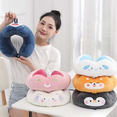 Almohada de viaje de algodón estándar con diseño de dibujos miniatura 3