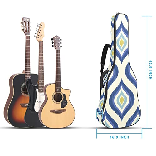Housse imperméable pour guitare acoustique avec double bandoulière et poche Motif géométrique abstrait, Multicolore 01… - Les Beatles, Paul McCartney, John Lennon, RIngo Starr, George Harrison Housse imperméable pour guitare acoustique avec double bandoulière et poche Motif géométrique abstrait, Multicolore 01… – Image 6