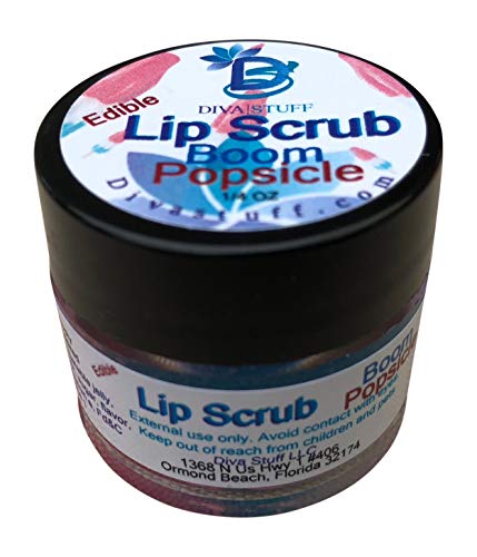 Diva Stuff Ultra Hydrating Lip Scrub for Soft Lips, Gentle Exfoliation, Moisturizer & Conditioner, Pink Rock Candy – ¼ oz (Made in the USA)