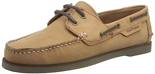 Chaussure Bateau Hush Puppies Henry en cuir souple et semelle gomme