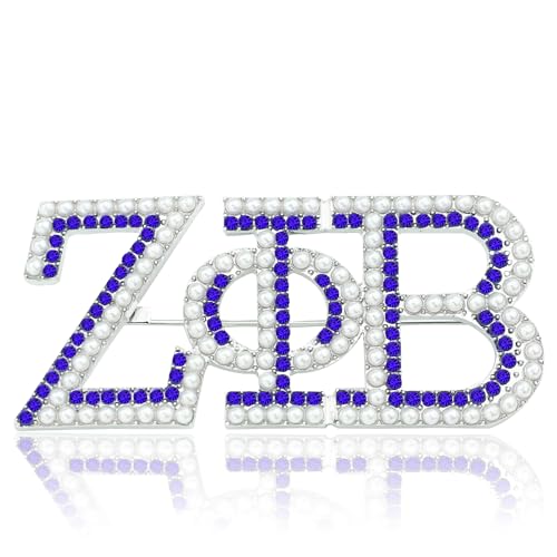 Image of Pearl ZPB Brooch Pin for Women ZPB Gift Greek Sorority Paraphernalia Gifts for Finer Women Jewelry 1920 Sisterhood Gift